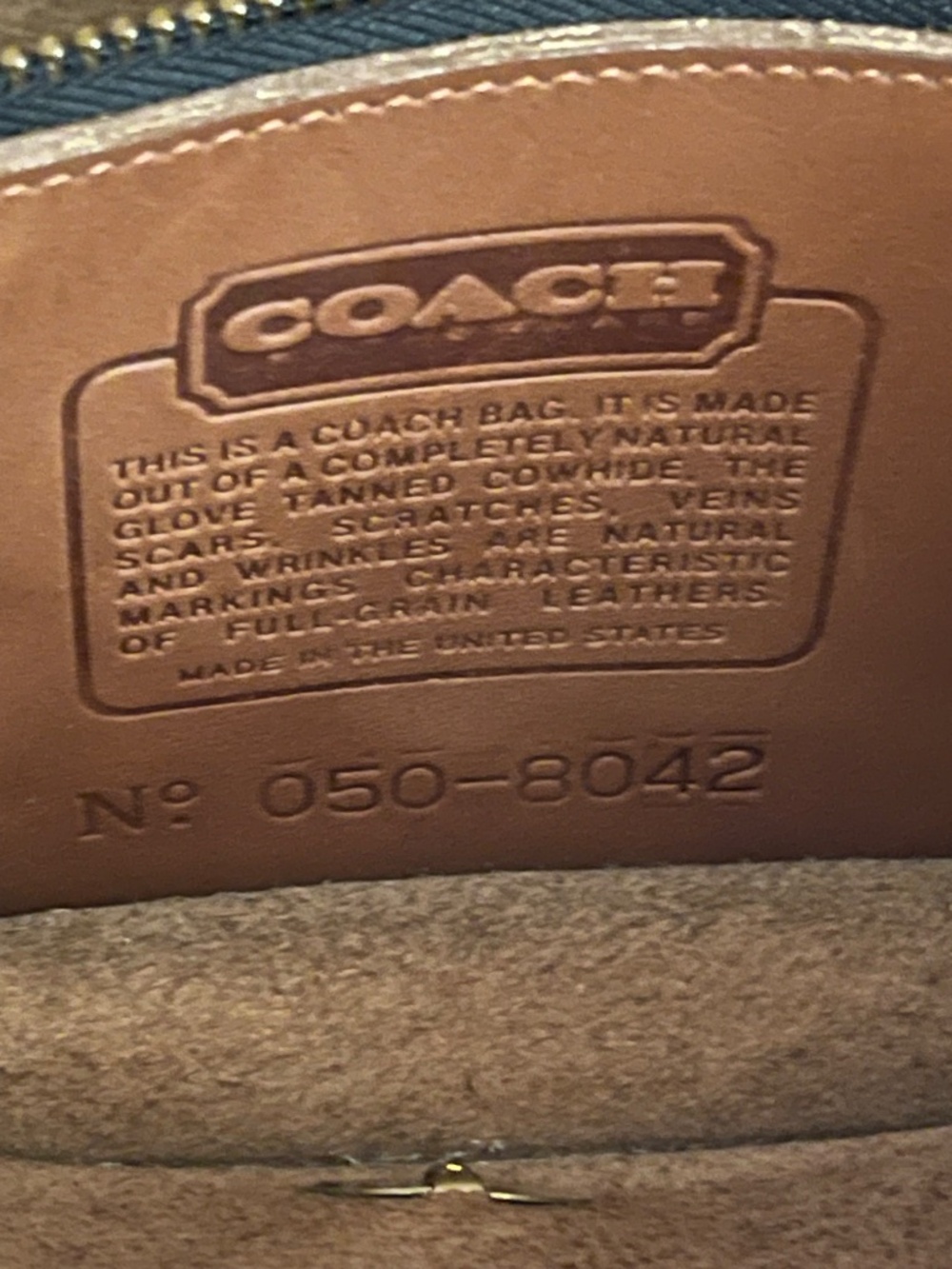 Vintage Coach Dinky Bag Brown Leather Crossbody Original Hang Tag - Picture 15 of 16